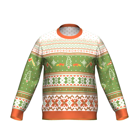 Woodcutting Christmas Sweater - Classic Fit XS - 3XL | Electroslag Collab