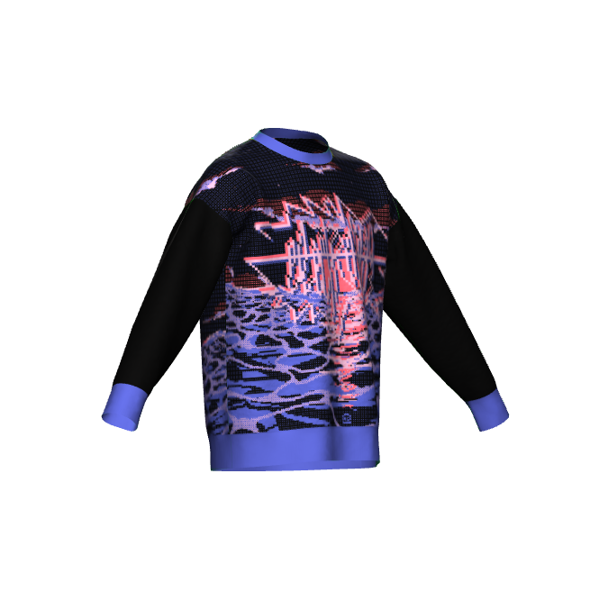 Electroslag Relaxed Fit Sweater XS - 3XL - Black Colorway