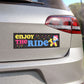 Enjoy the Ride Clown Cowboy Car Bumper Magnet 10" x 3"