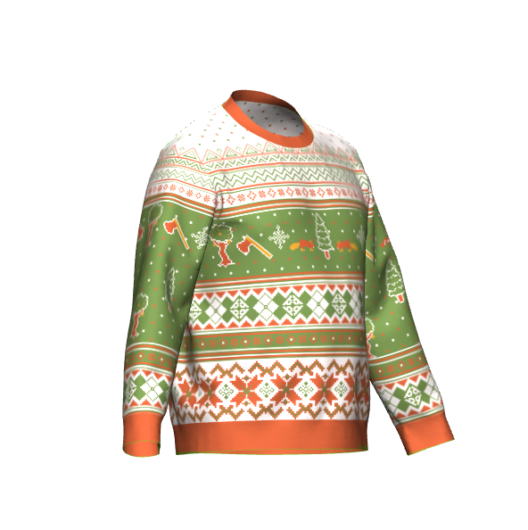 Woodcutting Christmas Sweater - Classic Fit XS - 3XL | Electroslag Collab