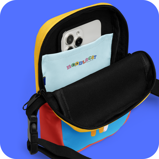 Empathy is Cool Kidcore Colorblock Utility crossbody bag