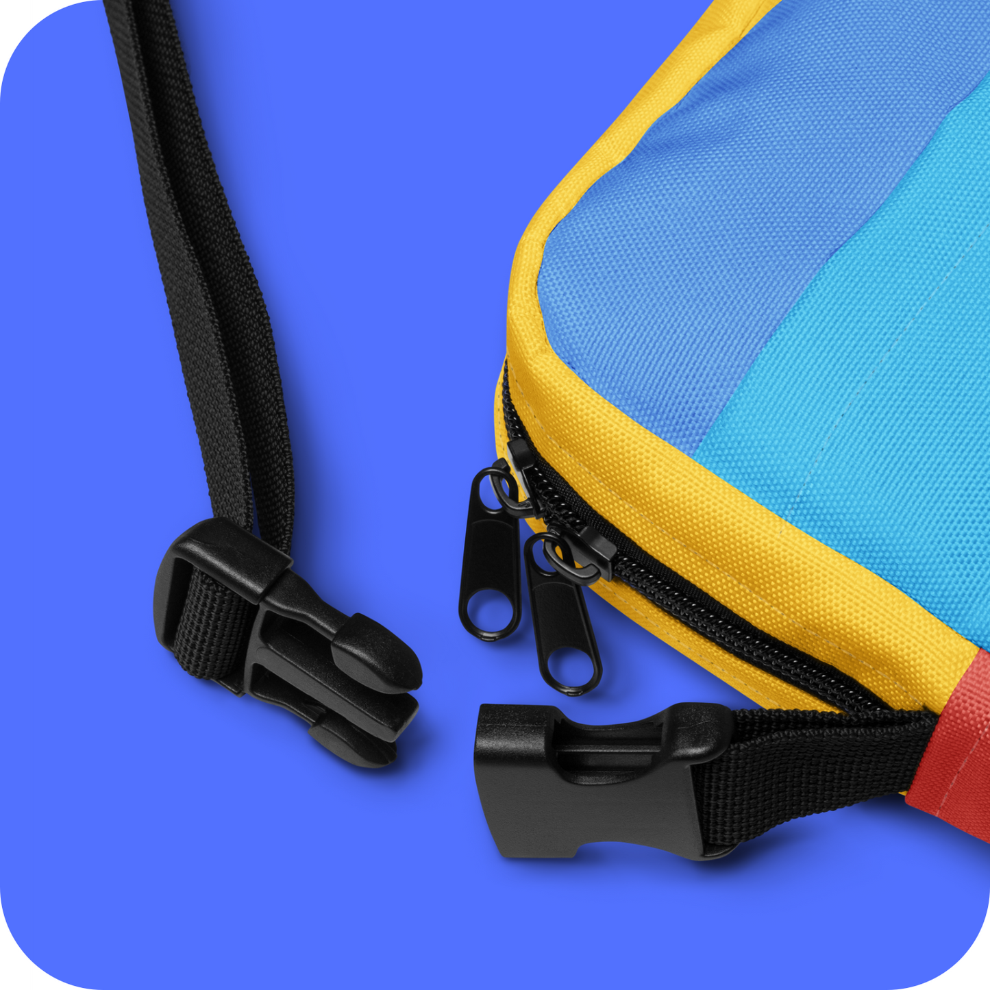 Empathy is Cool Kidcore Colorblock Utility crossbody bag