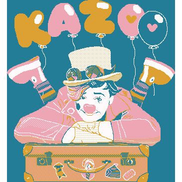 Suéter de ajuste relaxado Kazoo the Clown XS - 3XL 