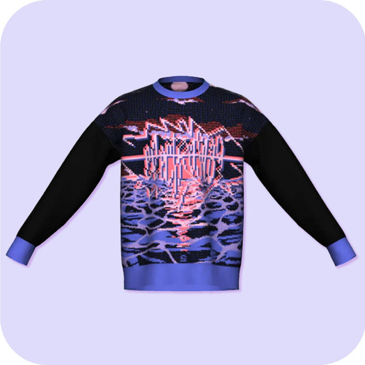 Electroslag Relaxed Fit Sweater XS - 3XL - Black Colorway