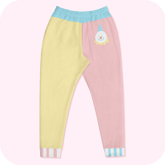 Joggers masculinos tamanho Pastel Colorblock Clown XS - 3XL