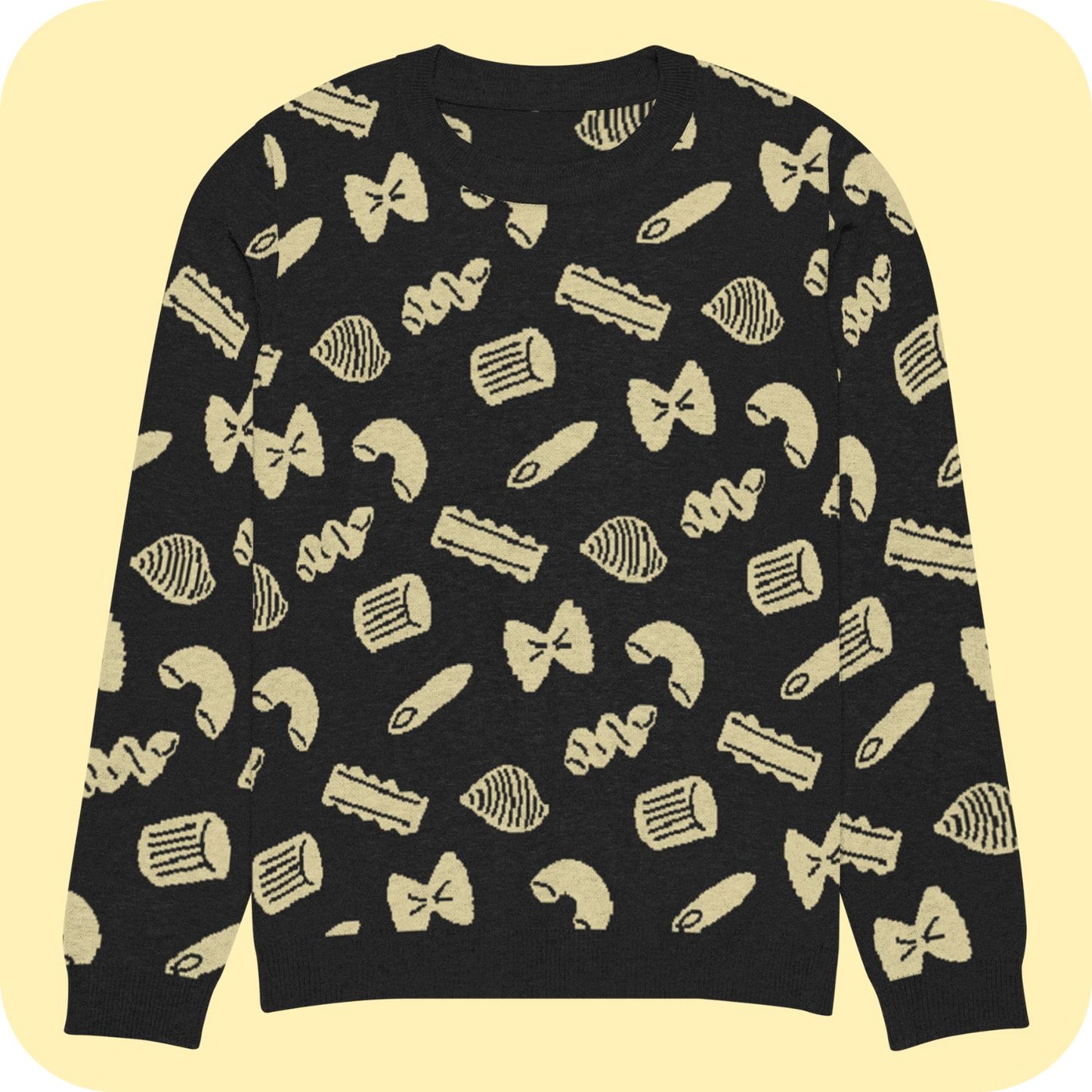 Pasta Party Knitted crew neck sweater 3XS - 3XL