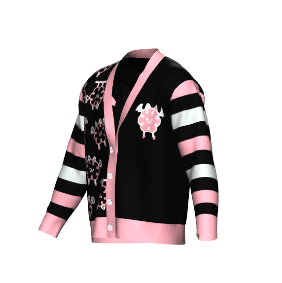 Pastel Goth Cotton Candy Bat Cardigan 2XS - 3XL