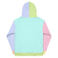 Pastel Color Block Sherbet Rainbow Unisex Hoodie 2XS - 6XL