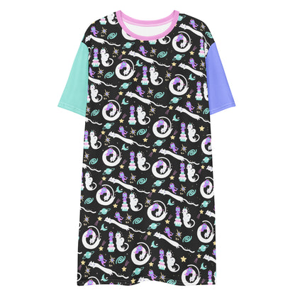 Friends in Space Frillability Collection T-shirt dress 2XS-6XL