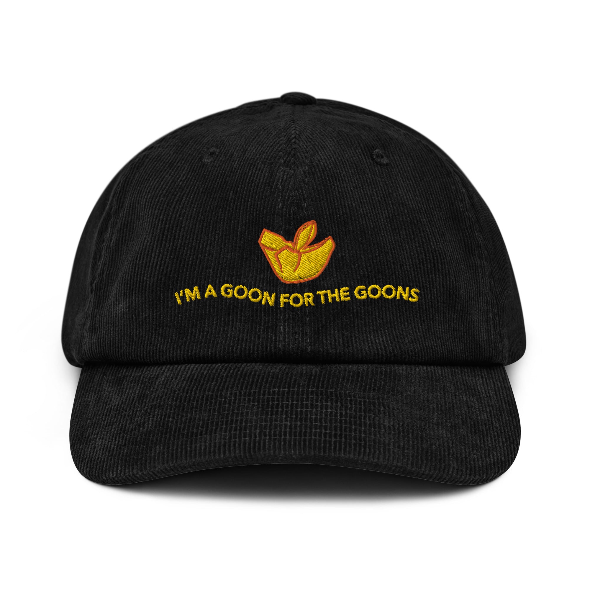 I'm a Goon for the Goons Crab Rangoon Meme Gift Corduroy hat