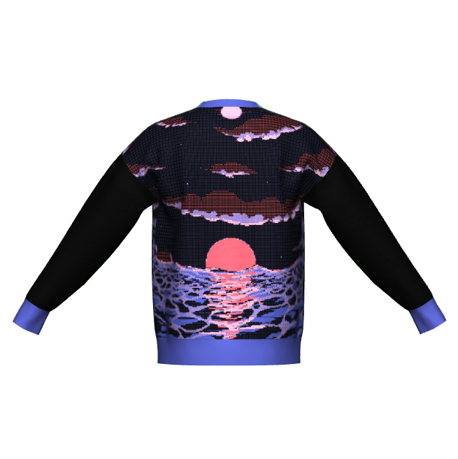 Electroslag Relaxed Fit Sweater XS - 3XL - Black Colorway