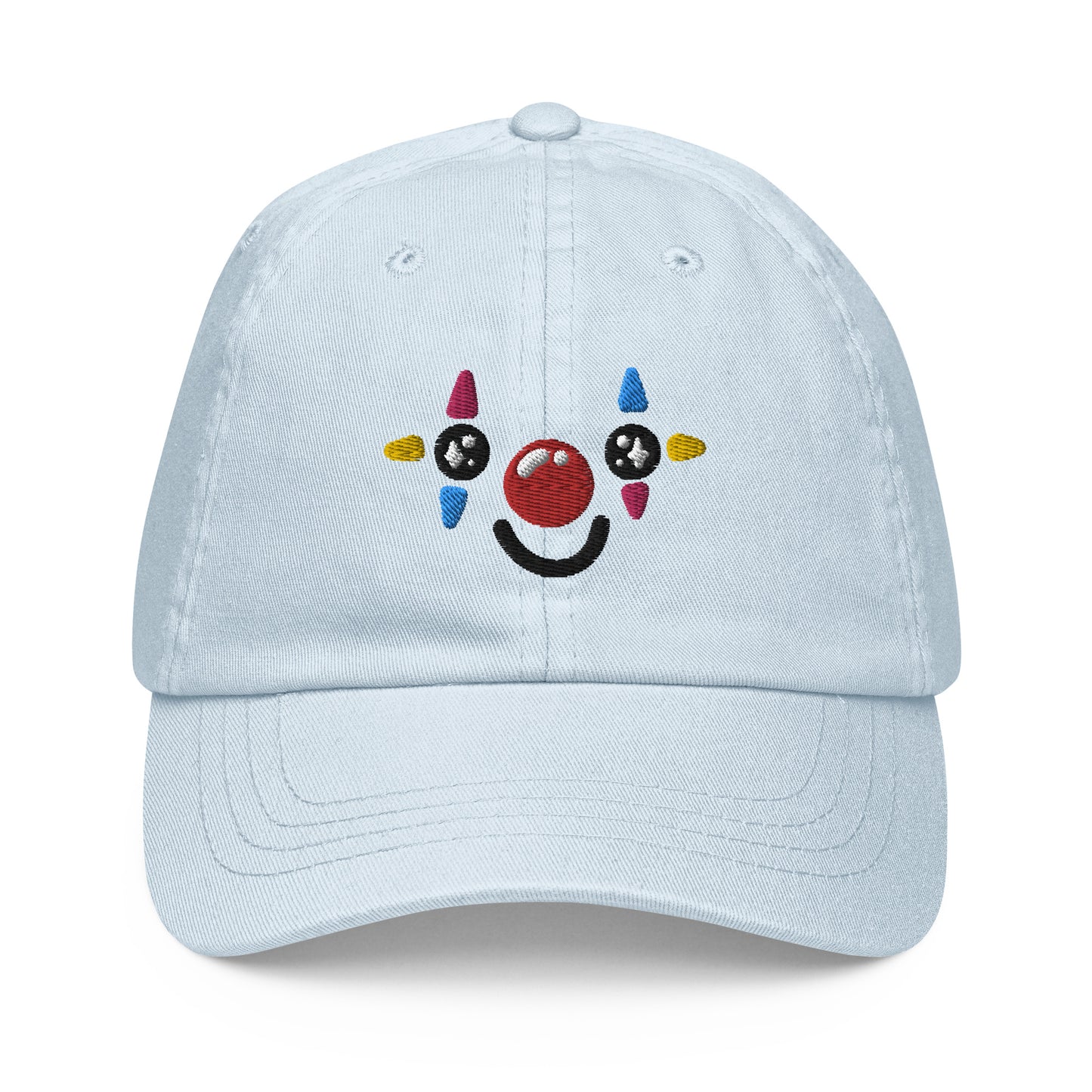 Happy Clown Face Pastel baseball hat