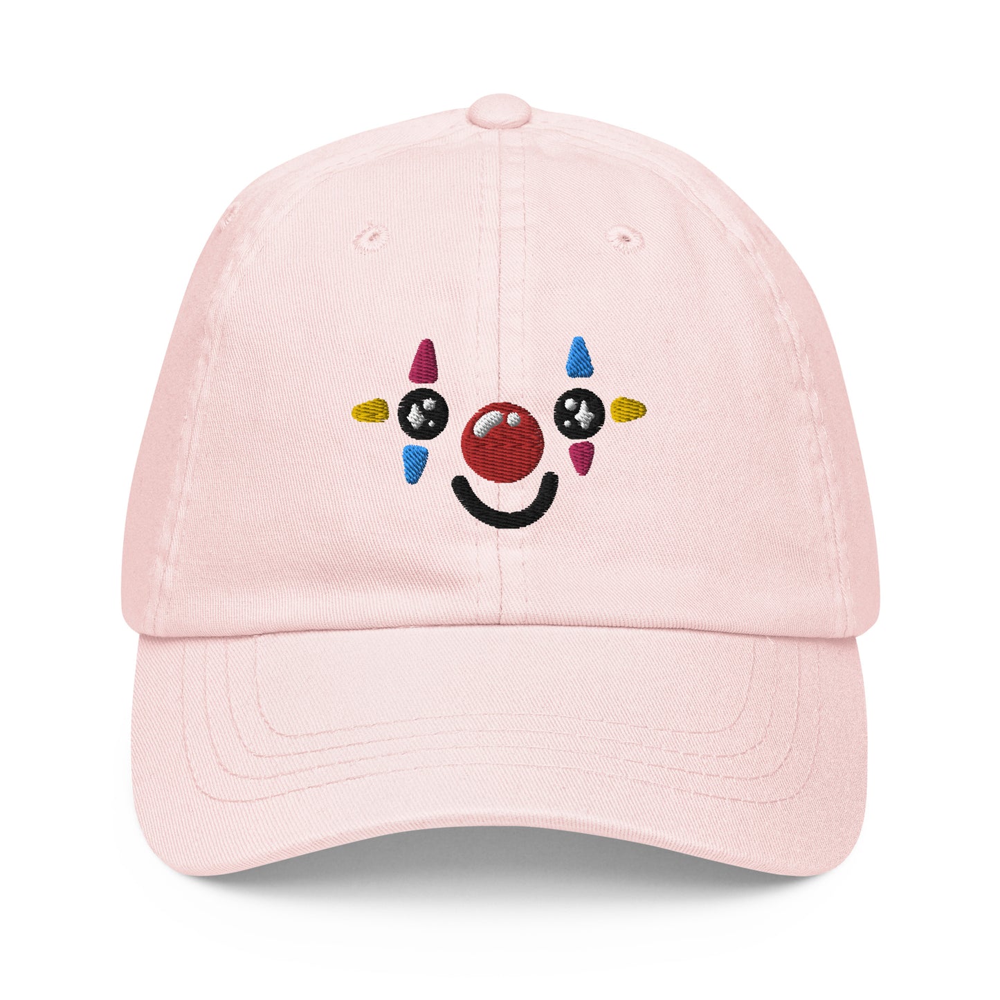 Happy Clown Face Pastel baseball hat