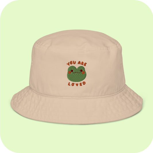 Friendly Froggy Organic bucket hat