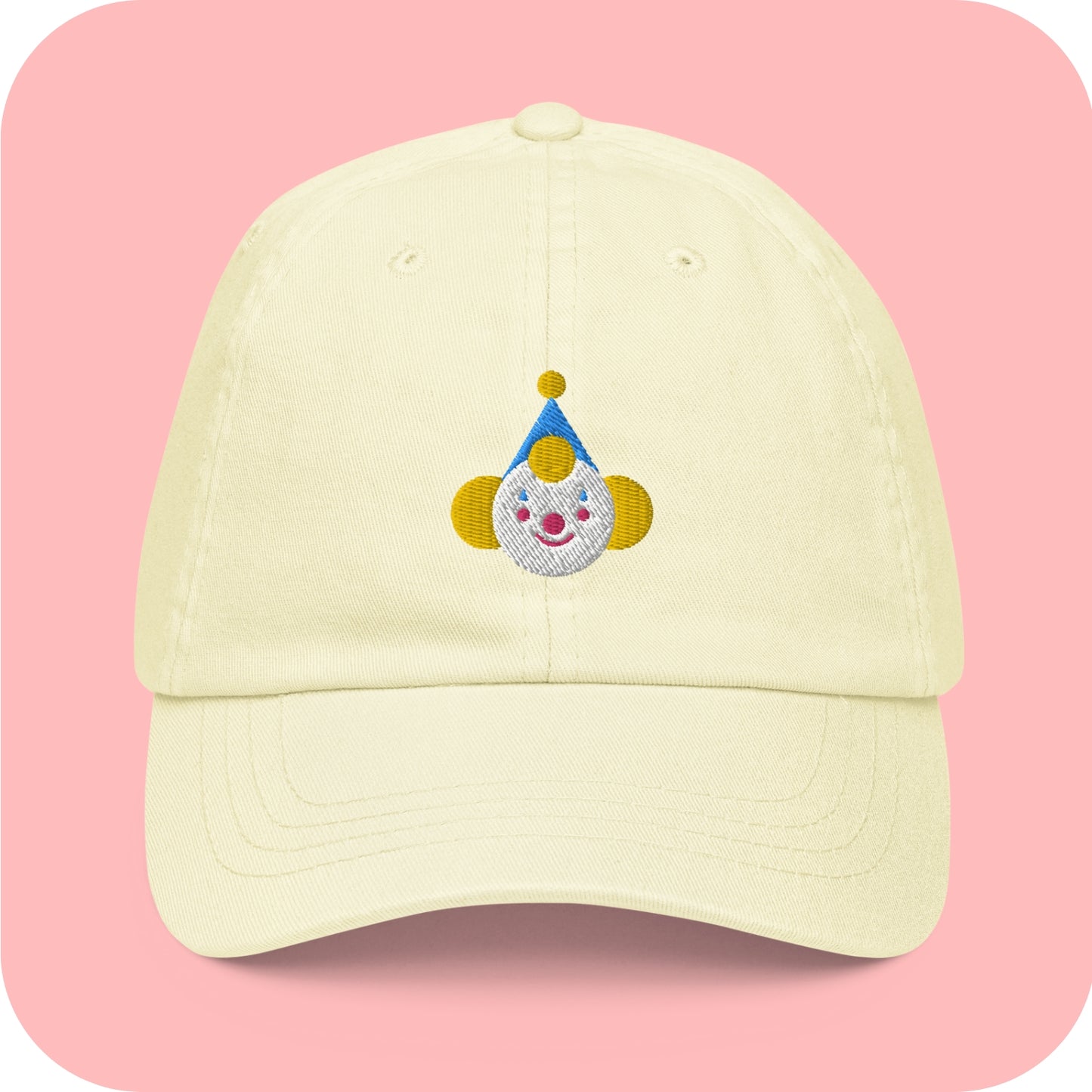 Lil Clown Embroidered Pastel Clowncore dad hat