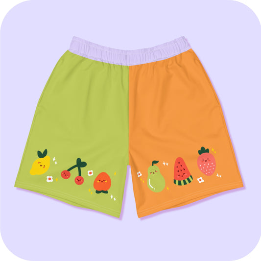 Shorts esportivos reciclados de tamanho masculino Fruit 2XS - 6XL