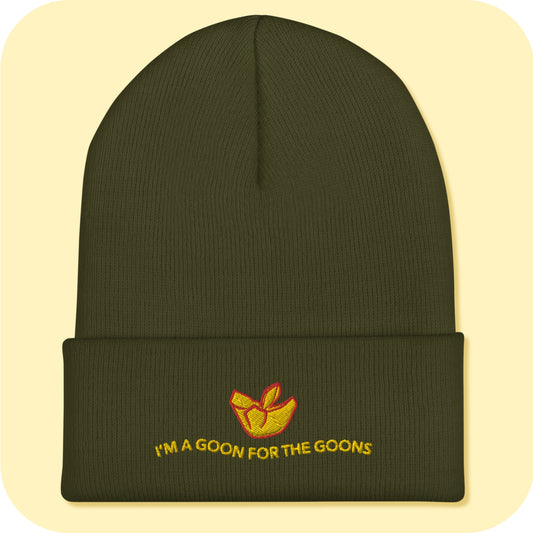 Crab Rangoon Meme Embroidered Cuffed Beanie