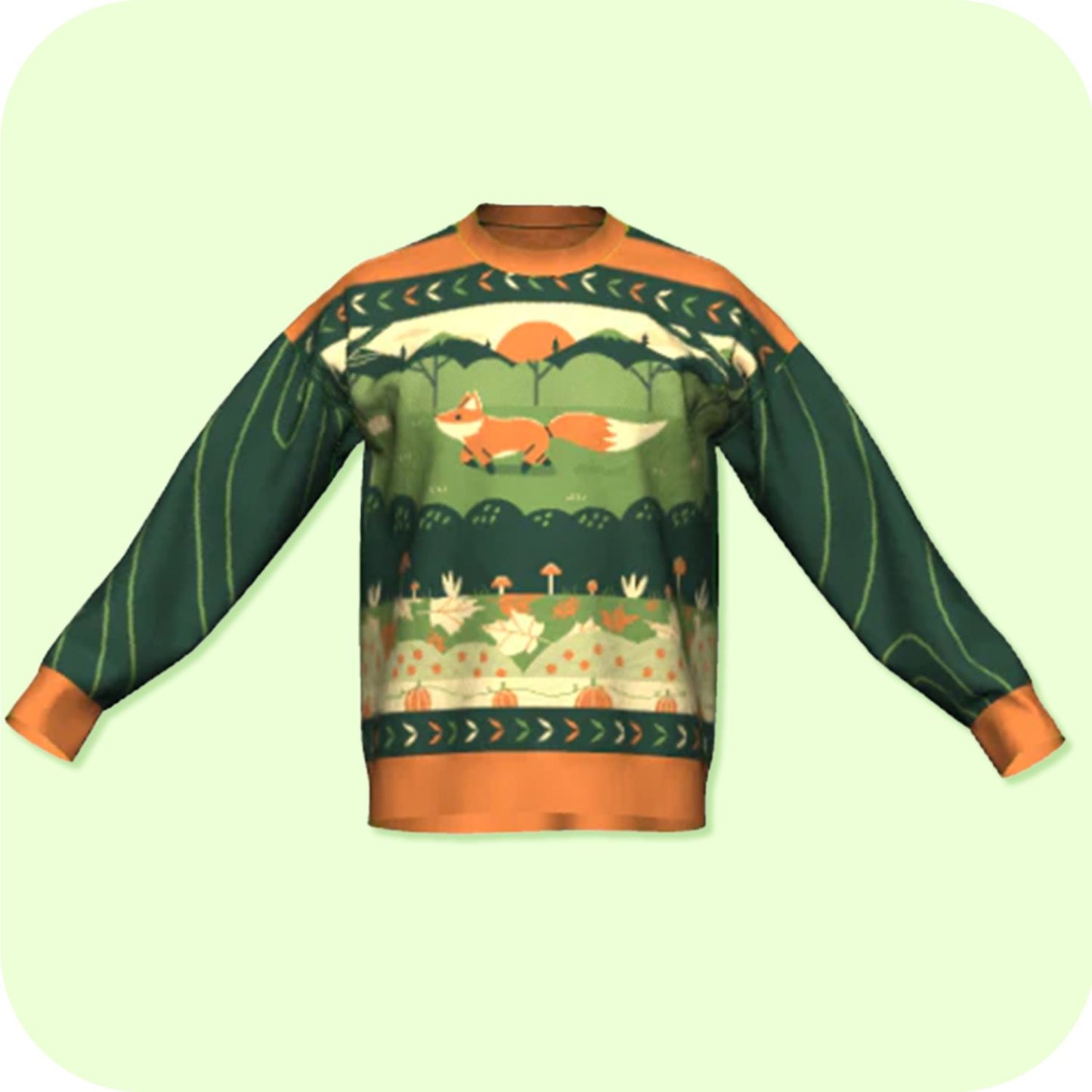 The Wandering Fox Relaxed Fit Sweater XS - 3XL