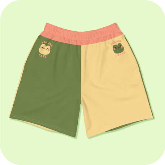 Friendly Froggy Men’s Sized Recycled Athletic Shorts 2XS - 6XL