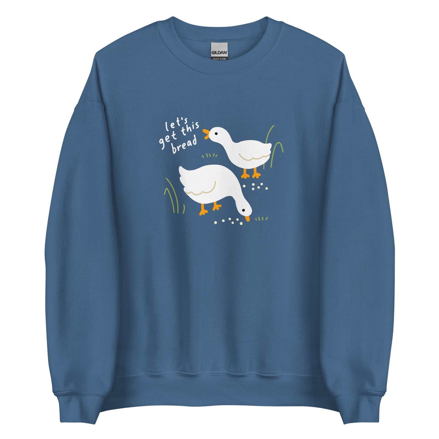 Let's Get This Bread Cute Duck and Goose Unisex Crewneck Sweatshirt