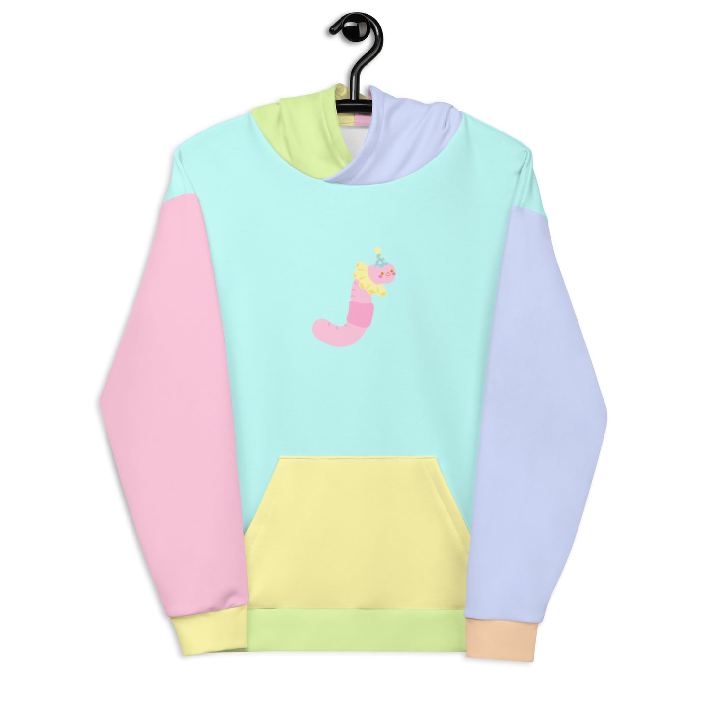 Moletom Unissex Clown Worm Pastel Colorblock