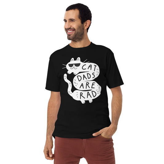 Cat Dads Are Rad Men’s premium heavyweight tee S - 4XL